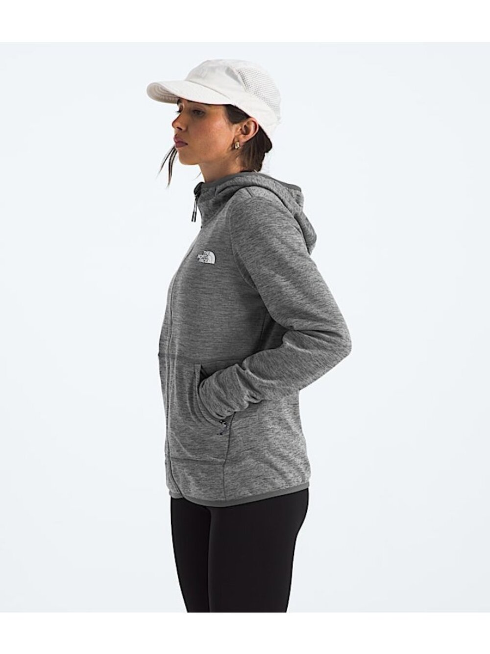 The North Face Gray Zip-Up Fleece Lined Canyonlands Hoodie Jacket S | Athleisure - Picture 7 of 16